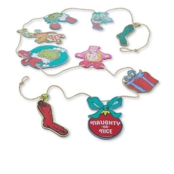 Dr. Seuss The Grinch Who Stole Christmas Garland 8 FT - Picture 7 of 8